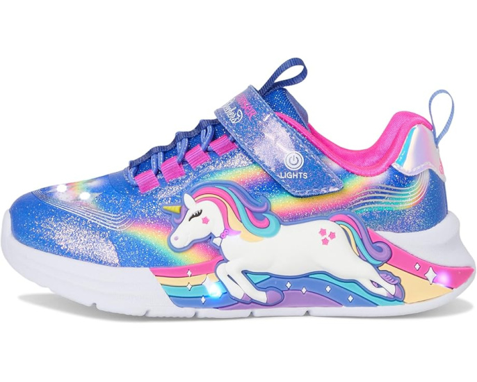 Кроссовки Skechers Unicorn Chaser со светящейся подошвой и ремешком