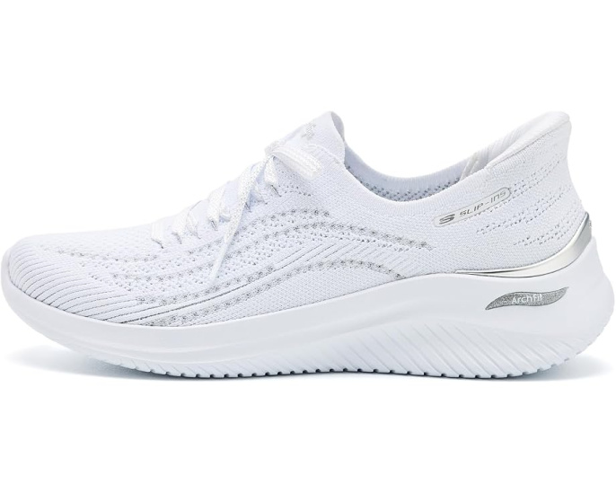 Skechers Martha Stewart Slip-Ins Arch Fit Ultra Flex 3.0 Metallic Grace
