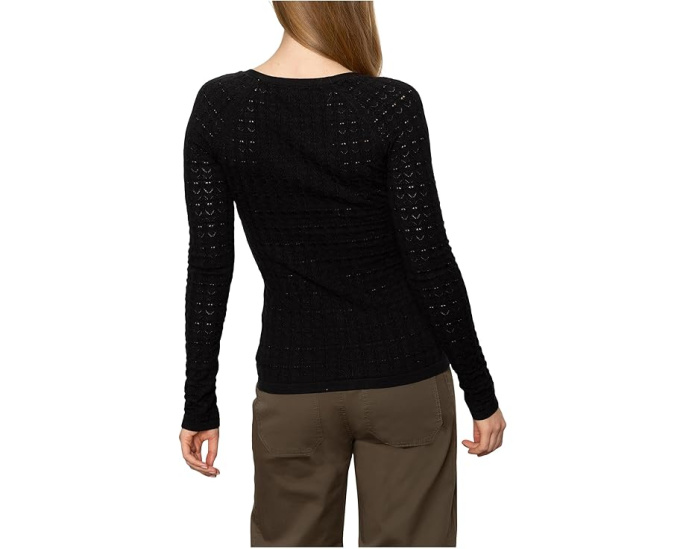 Женский приталенный кардиган Sanctuary Fitted Raglan в черном цвете