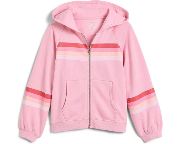 Retro-inspired Stripe Zip-Up Hoodie (Little Kid/Big Kid)