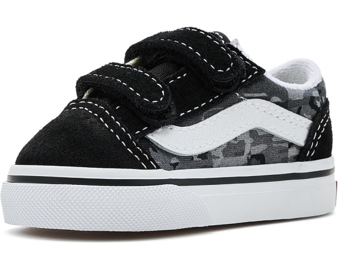 Vans Old Skool V кроссовки для малышей с двойной липучкой