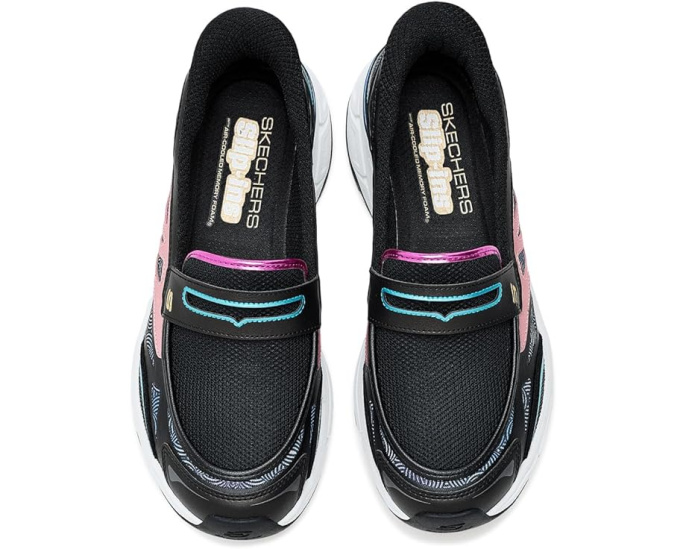 Кроссовки SKECHERS Stamina Sport-chrome Muse Hands Free Slip-ins на воздушной пене