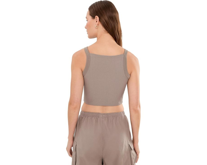 Базовый топ с ребристой текстурой Puma Essentials Ribbed Cropped Tank Top