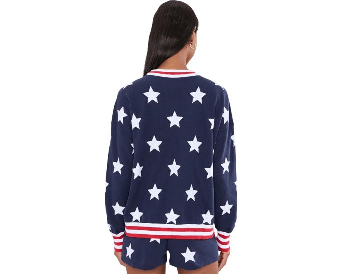 Свитер Cal Sweater Beach Riot с рисунком звезд и свободным кроем