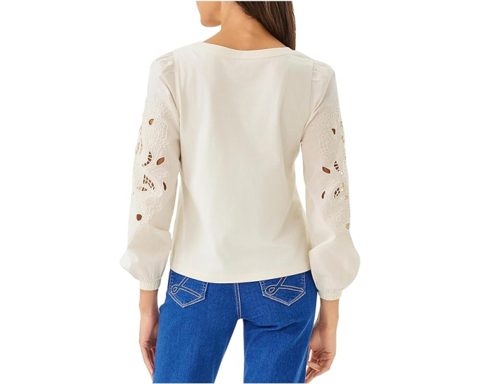 Топ Lilly Pulitzer Isley Knit с рукавами-фонариками