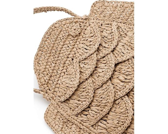Madewell подвесной чехол для телефона Fish Pouch из соломки