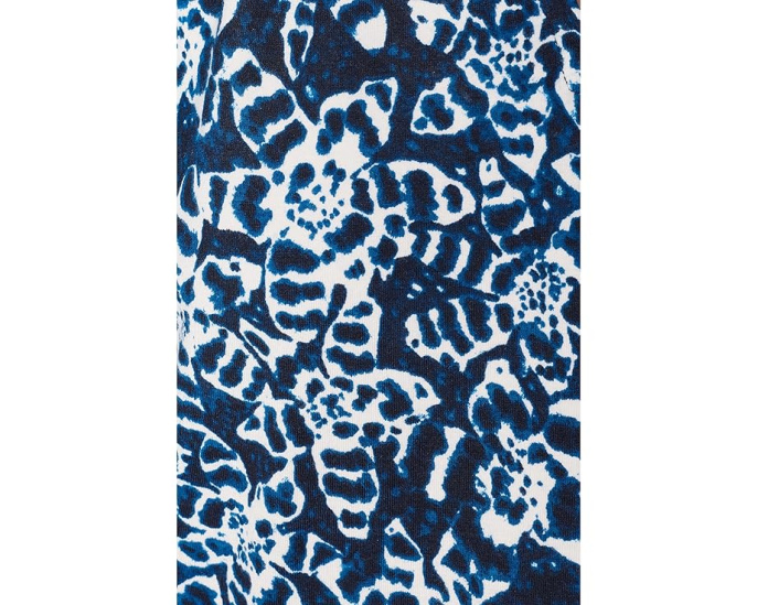 Топ NIC+ZOE Shibori Lilies с рукавом и принтом индиго