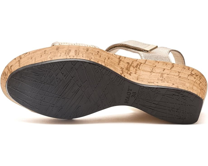 Сандалии Naot Summer Raffia на платформе с анатомической стелькой из пробки