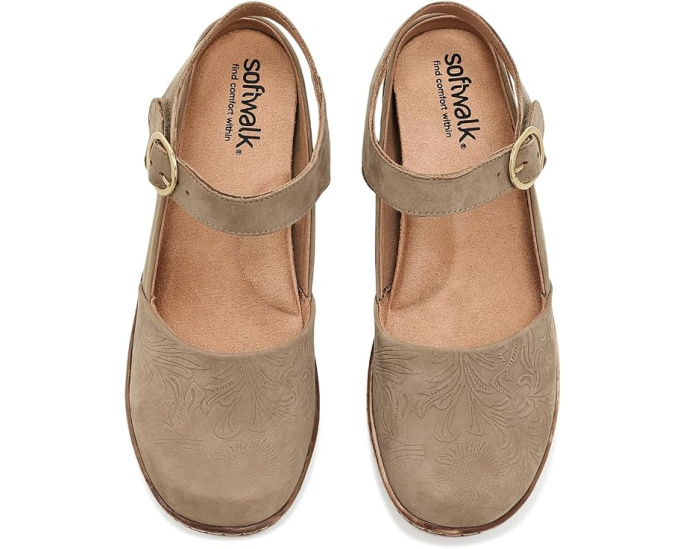Клоги SoftWalk Mabelle Tooling с тисненым узором