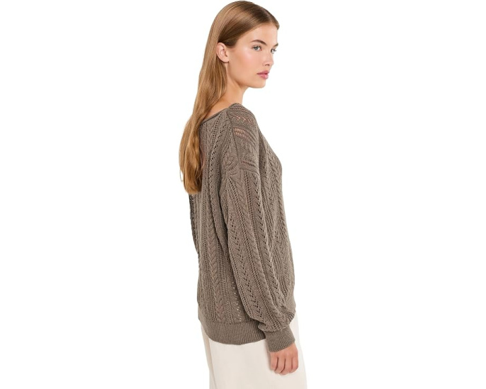 Свитер Sanctuary Cable Pointelle Popover с узором косичка