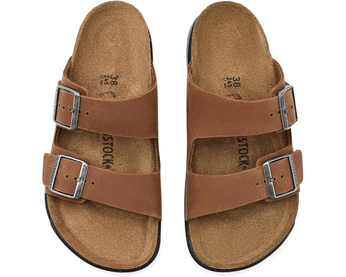 Birkenstock Arizona Rugged сандалии из премиальной кожи