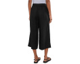 Брюки Eileen Fisher из органического льна с защипами и укороченной длиной