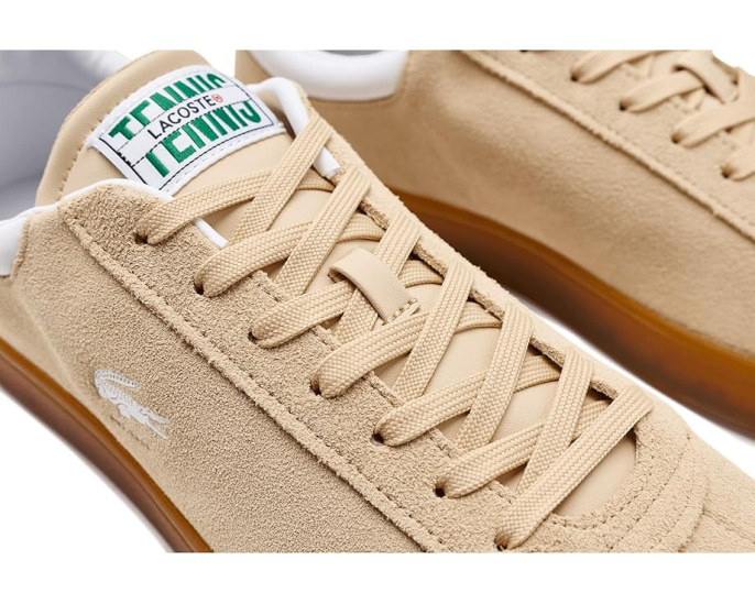 Кроссовки Lacoste Baseshot из замши с кожаными деталями