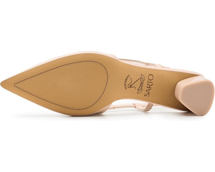 Лодочки A-Amelie Slingback с острым носком и устойчивым каблуком
