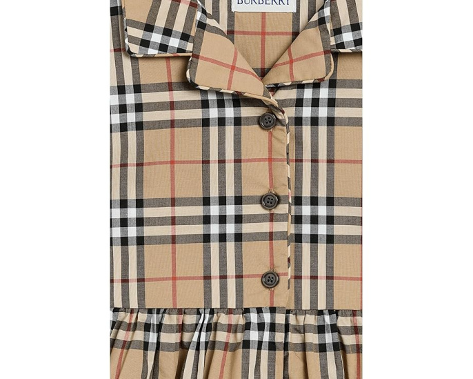 Burberry Kids детское платье Bea Dress с клеткой