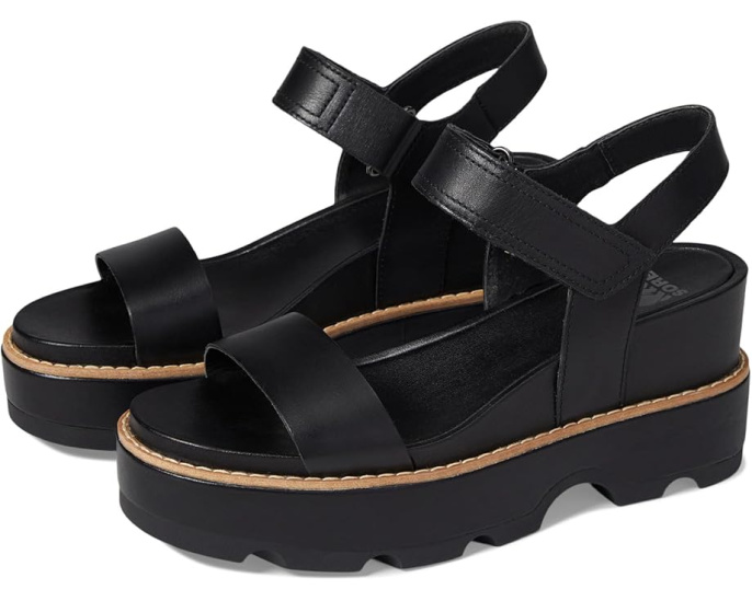 Сандалии SOREL Joanie™ IV Y Strap Wedge на танкетке с ремешком на липучке