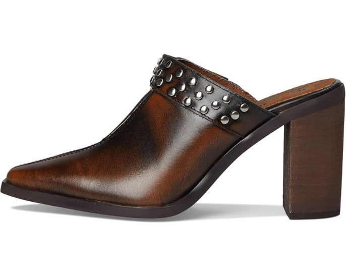 Мюли Corral Boots Lady Studs с состаренной кожей и каблуком 3 дюйма