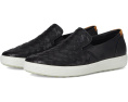 Кроссовки ECCO Soft 7 Woven Slip-On 3.0 с эластичными вставками и кожаным верхом