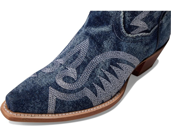 Ковбойские сапоги Dan Post Denim Darlin' с контрастной строчкой и стелькой Ultimate Flex