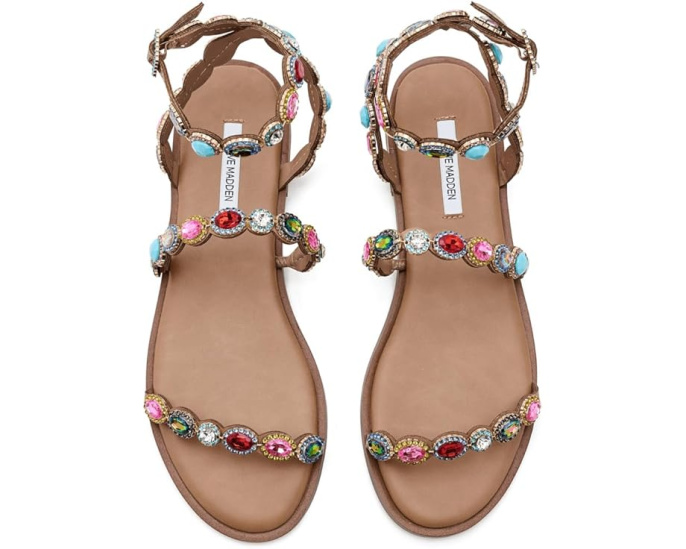 Сандалии Steve Madden Tawnie с разноцветными камнями