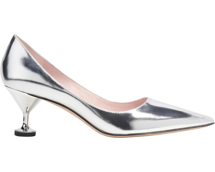 Туфли на каблуке Garnish от Kate Spade New York серебристые