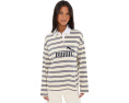 Лонгслив Puma Essentials Elevated No.1 Logo Oversized Striped Rugby Polo поло с полосатым принтом