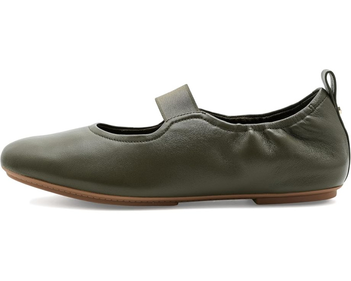 Туфли Mary Jane FitFlop Delicato Poise Leather кожаные зеленые