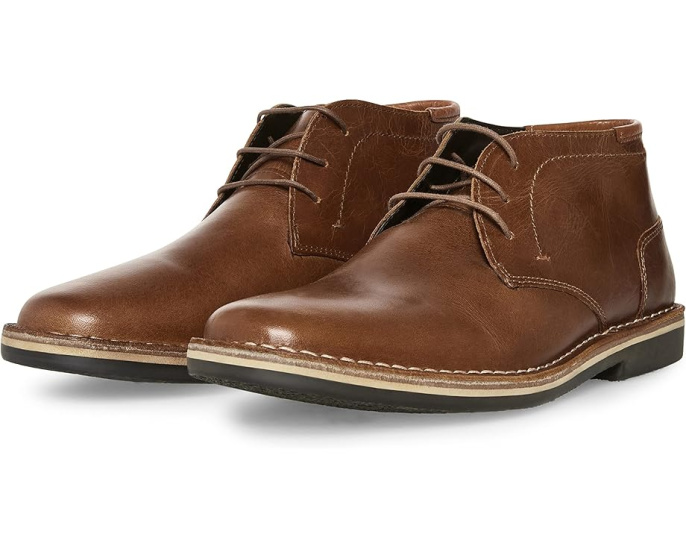 Ботинки Harken от Steve Madden из кожи цвета коньяк