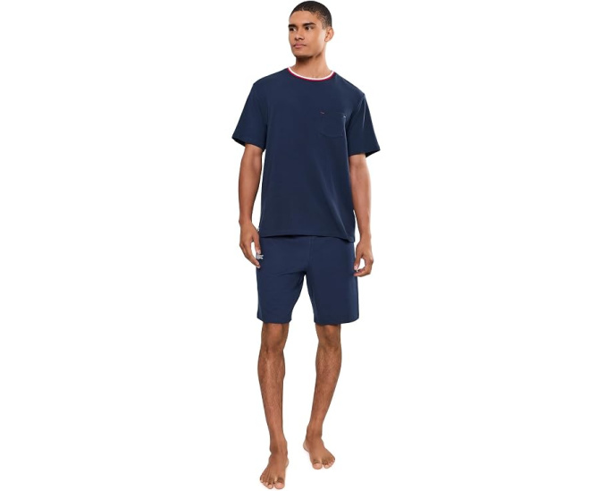 Straight Fit Fleece Pajama Shorts