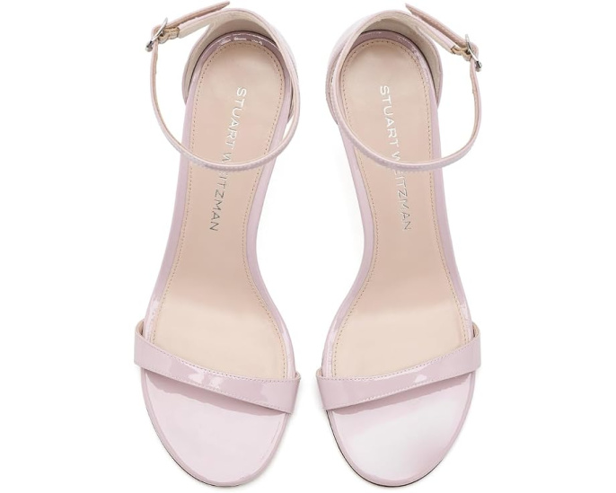 Босоножки Nudist II Sandal 75 на шпильке с глянцевым верхом Stuart Weitzman
