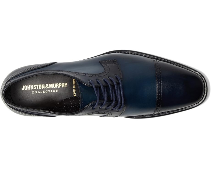 Туфли Johnston & Murphy Collection Cormac Cap Toe из итальянской телячьей кожи