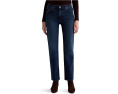 Прямые джинсы AG Jeans Brinley со средней посадкой в цвете Midnight Sun