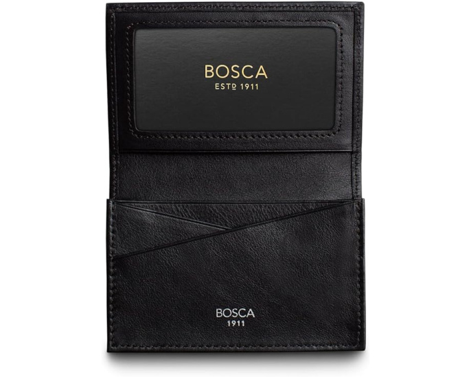 Картхолдер Bosca с расширяемым отделением из кожи Nappa Vitello