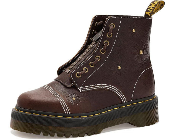Ботинки Dr. Martens Sinclair Flower на платформе с цветочным принтом и квадратным каблуком