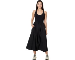 Платье миди Sweaty Betty Explorer Ribbed Racer с карманами