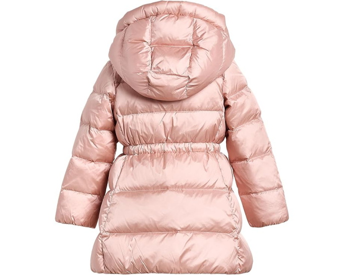 Утепленная куртка с капюшоном Metallic Down Hooded Long Jacket Polo Ralph Lauren