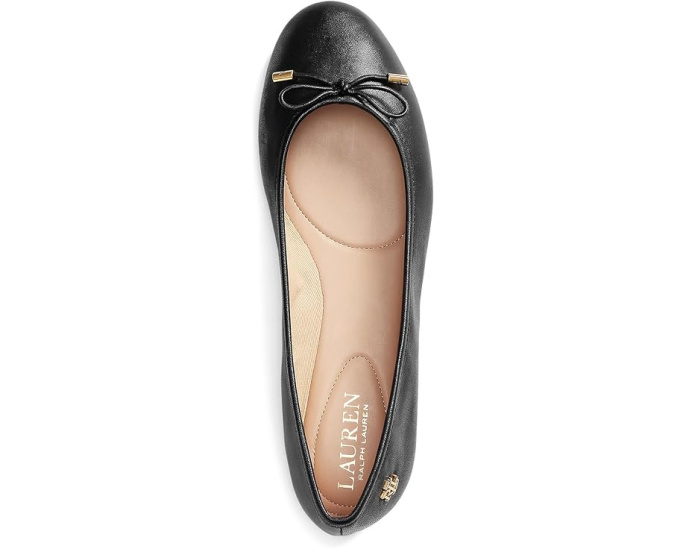 Балетки Jayna Flat от Lauren Ralph Lauren с бантом и металлическими деталями