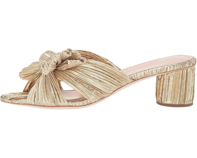 Босоножки-мюли Loeffler Randall Emilia с плиссировкой и узлом