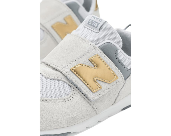 New Balance Kids 574 Bungee Lace первые кроссовки с липучкой