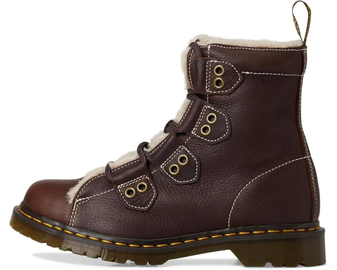 Ботинки Dr. Martens 1460 с меховой подкладкой для холодной погоды