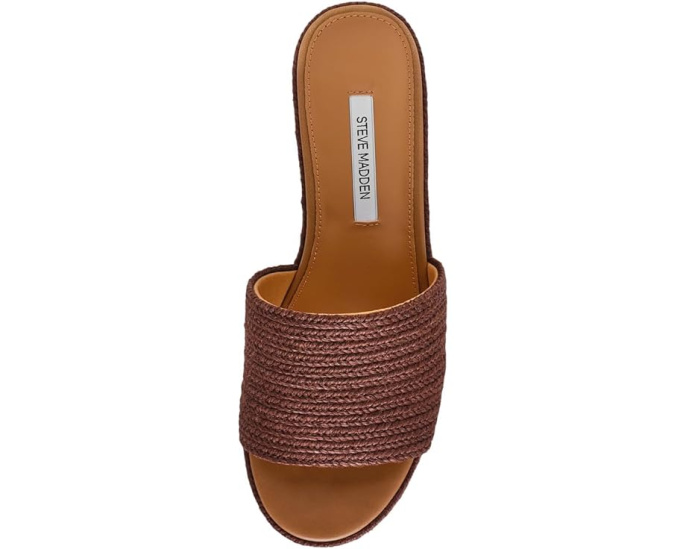 Steve Madden сандалии Trippy на платформе с верхом из рафии и круглым открытым носком