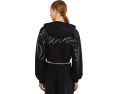Кроп худи PUMA Essentials Graphics Bedazzled Cropped Hoodie с пайетками и объемными рукавами