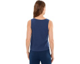 Топ Eberjey Aloe Cotton Tank из хлопка с алоэ синего цвета