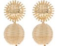 Серьги Lilly Pulitzer Summer Shorelines Wicker Tan