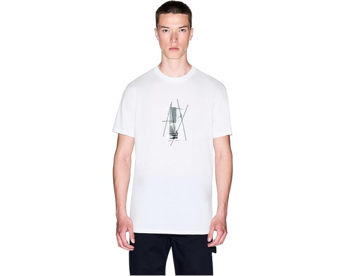 Хлопковая футболка Armani Exchange с графическим принтом