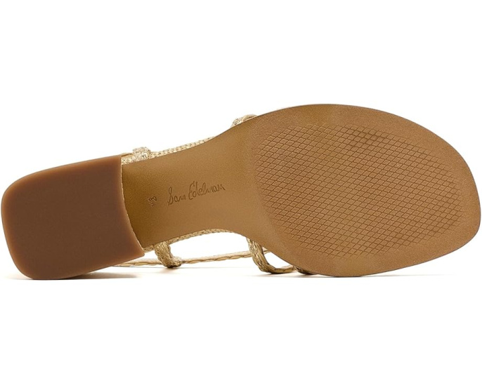 Сандалии Sam Edelman Fletcher на каблуке из рафии