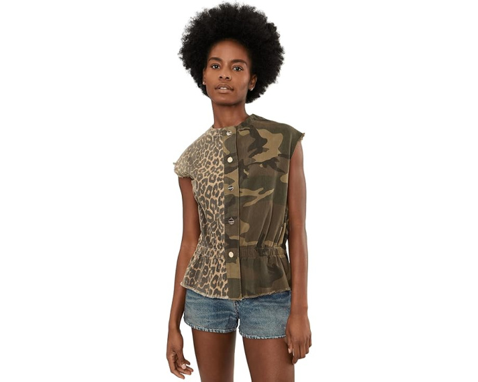 Sofi Waistcoat от AllSaints Camo Leppo Green