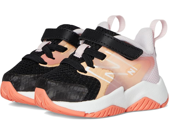 Детские кроссовки New Balance Rave Run v2 с эластичными шнурками и верхней липучкой для малышей