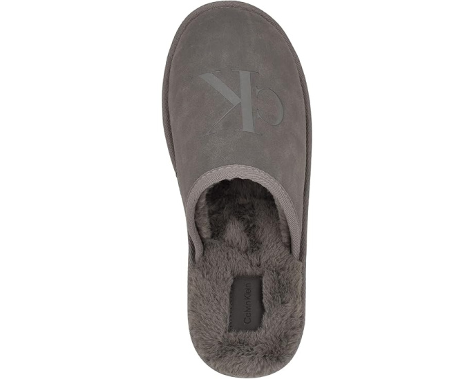 Тапочки Calvin Klein Xavery с искусственным мехом и монограммой