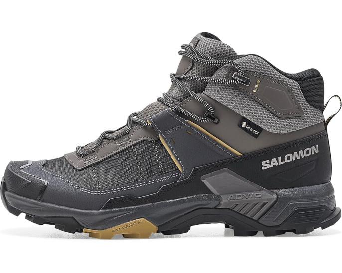 Кроссовки Salomon X Ultra 5 Mid Wide Gore-tex в защитном оттенке
